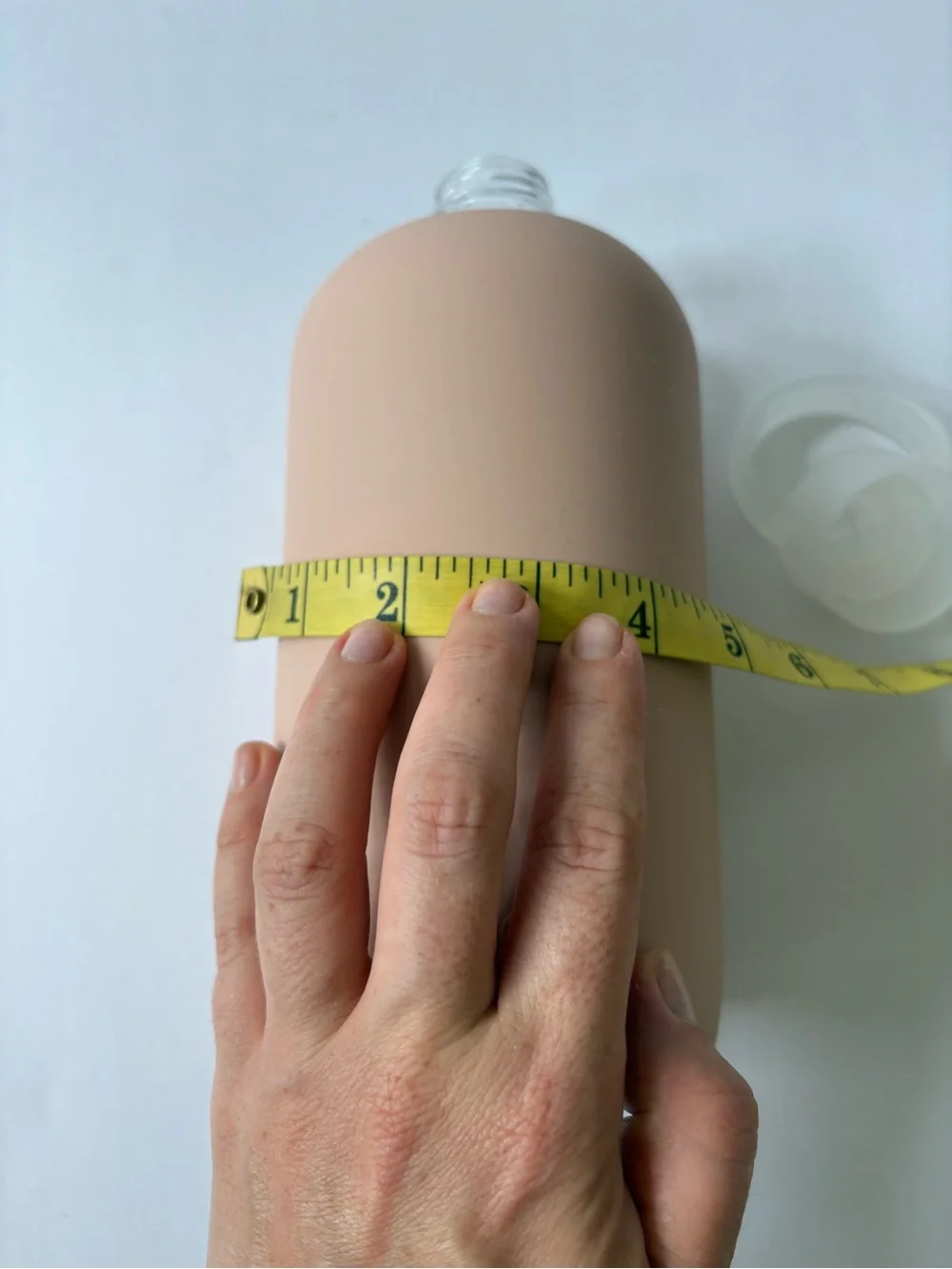 BKR Teddy Opaque Blush Beige Glass Water Bottle 16 oz Silicone Cover Travel Hike